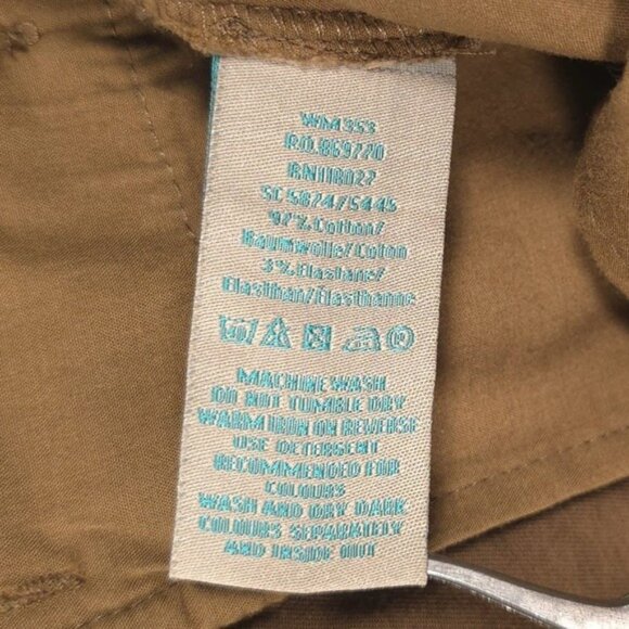 Boden Chino Pants Trousers Size US 14L Brown Stretch Cotton Casual Women's WM353 - Picture 11 of 11